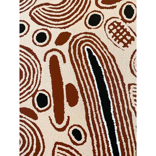 Modern Contemporary Painting by Australian Aboriginal Artist Ningura Napurrula For Sale - Image 3 of 10