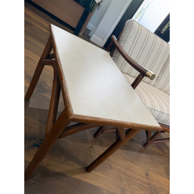 Vintage Vogue Raton Sofa Set With Chairs and Side Tables – Excellent Condition For Sale - Image 6 of 14