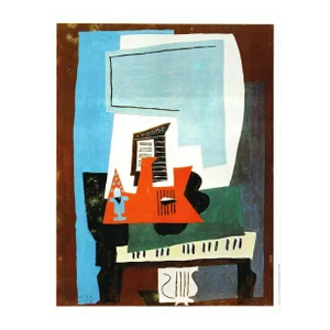 1991 Piano by Pablo Picasso Vintage Art Offset Lithography Print Hazan Spadem 1990s