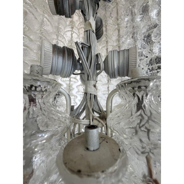 Chandelier with Murano Glass Pendants from Salviati, 1970 For Sale - Image 10 of 11