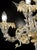 Luxury Italian "Ca' Rezzonico" With Gold Flowers and Leaves Murano Glass For Sale - Image 6 of 8