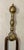 Antique 18th Century Wrought Iron Turned Brass English Fireplace Tongs Tool 7 For Sale - Image 9 of 10