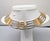 Givenchy Vintage 1980s Signed Givenchy Goldtone & Rhodium Plated Interlocking Links Collar Necklace For Sale - Image 4 of 11