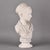 Vintage Plaster Bust of a Woman in Classical Drapery For Sale - Image 11 of 12