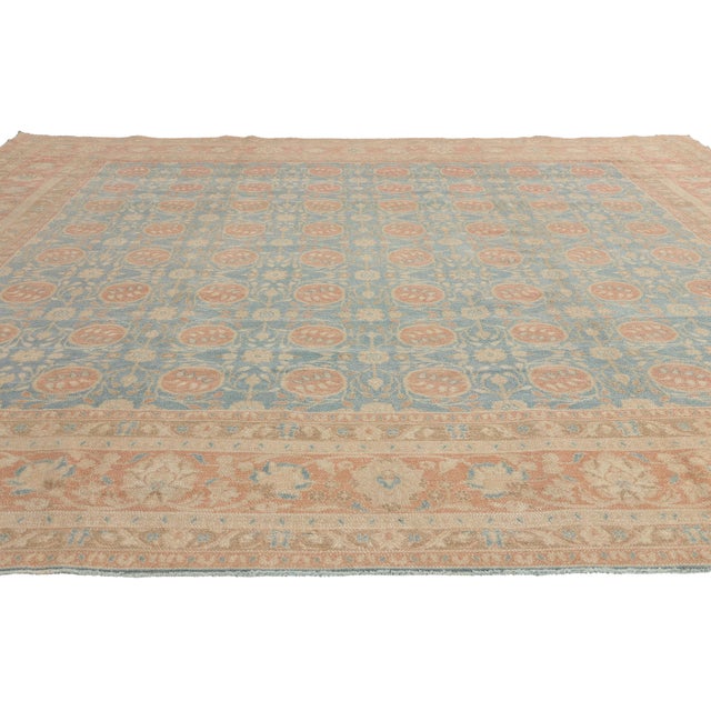 Traditional Vintage Portuguese Khotan Rug, 09'03 X 09'07 For Sale - Image 3 of 10