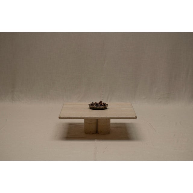 Vintage Travertine Coffee Table by Mario Bellini for Cassina, 1970s For Sale - Image 14 of 14