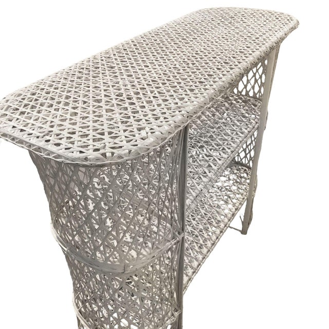 Mid Century Spun Fiberglass Barstool and Dry Bar Set by Woodard For Sale - Image 9 of 15