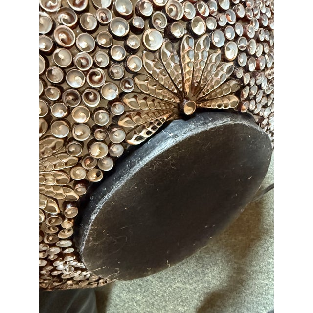 Shell Mosaic Table Lamp For Sale - Image 9 of 12