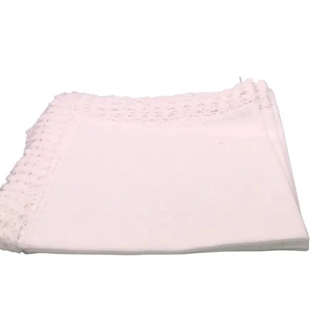 Traditional Vintage Gorgeous Hand Lace Trimmed Fancy Dinner Napkins- Set of 3 For Sale - Image 3 of 15