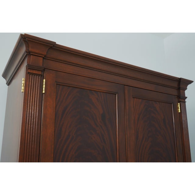 Stickley Colonial Williamsburg Mahogany Entertainment Unit Armoire For Sale - Image 12 of 18