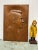 Wood Carved Profile of a Gentleman with good hair height. Wood Plaque is a wall hanging at 20" x 13.5" of this sharp...