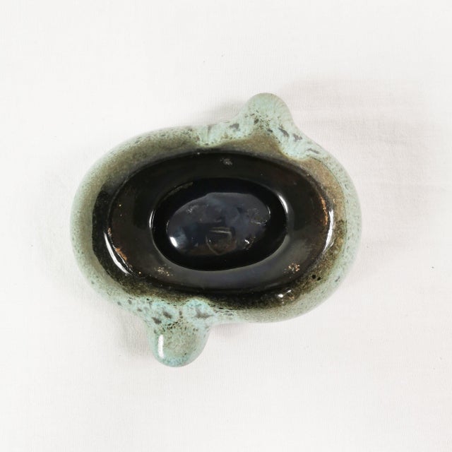 White Mid-Century Modern Ceramic Ashtray, Denmark, 1960s For Sale - Image 8 of 10