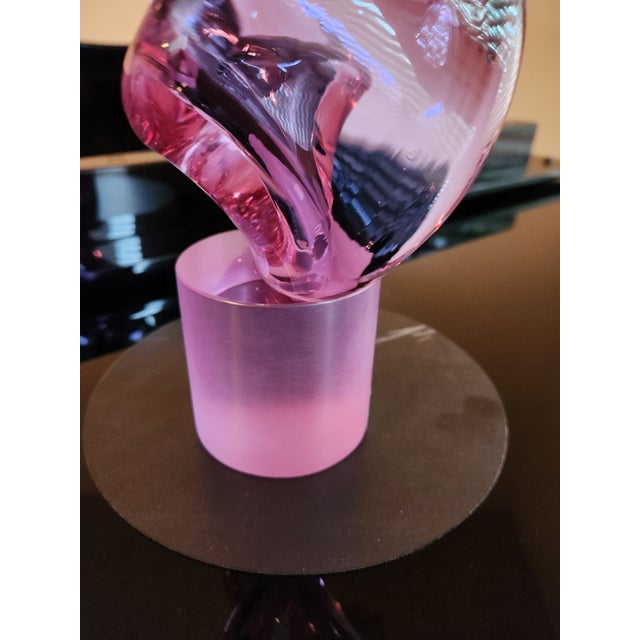 1950s Signed Andrea Tagliapietra for Barovier | 13" Alexandrite Murano Masterpiece | Museum Grade For Sale In Dallas - Image 6 of 8