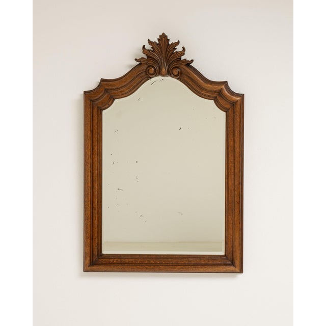 19th Century France Tan Wood Mirror For Sale - Image 4 of 9