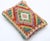 Tribal Arteverk Handwoven Afghan Kilim Lumbar Pillow — Green & Purple Diamonds For Sale - Image 3 of 3