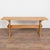 19th-century Swedish pine console table featuring a traditional trestle base with runner support. The aged pine displays a...