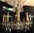 Vintage Ten Arm Nickel and Crystal Chandelier For Sale - Image 12 of 13