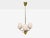 1950s Idman, Finnish Modern, Pendant Light, Brass, Pink Tinted Glass For Sale - Image 4 of 14