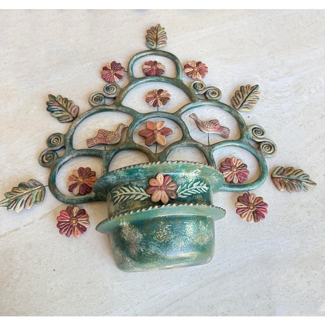 Mid-Century Modern Mexican Tree of Life Large Wall Pocket Sculpture For Sale - Image 3 of 8