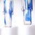 Set of 4 Mid-Century Blue & White Murano Glass Cylindrical Pendants by Venini For Sale - Image 13 of 18