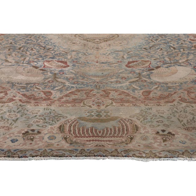 Mid 20th Century Vintage Persian Kashan Kashmar Rug, 09'00 X 11'04 For Sale - Image 4 of 10