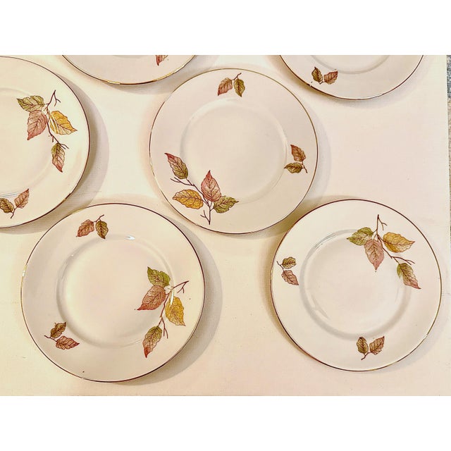 Bavarian Autumn Leaf Plates, 6 3/8", Set of 8 For Sale In New York - Image 6 of 9