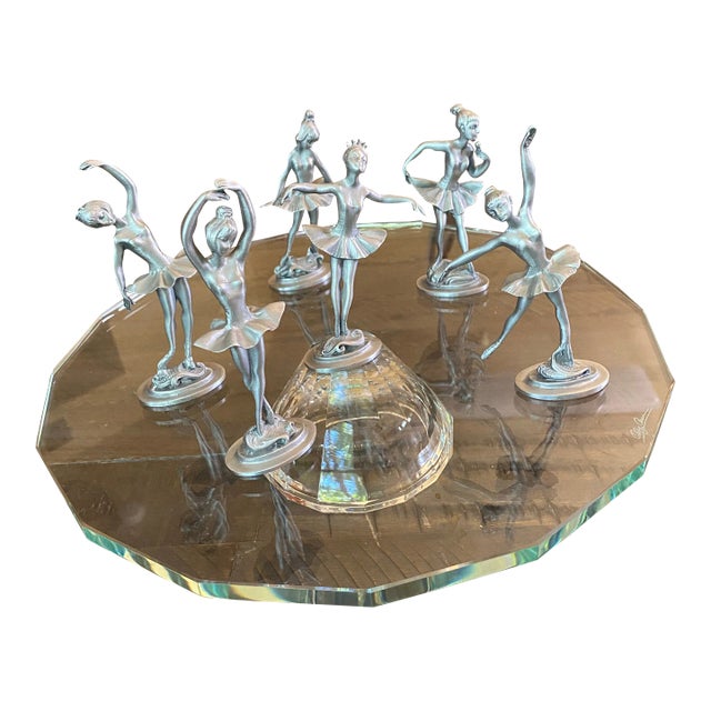 Elevate your home decor with our exquisite **Vintage Pewter Dancing Ballerinas**! This stunning set features six...