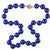 Contemporary 19" Vintage 14k clasp 14-15mm lapis lazuli beaded necklace For Sale - Image 3 of 6