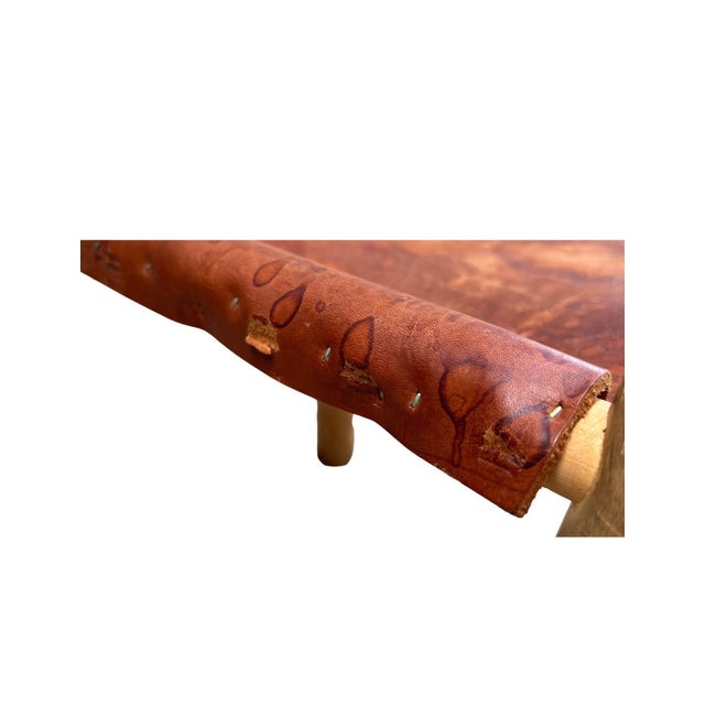 Vintage Rustic Log Chair & Stool Set For Sale - Image 15 of 17