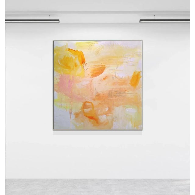 2020s "Monument Valley" by Trixie Pitts Large Minimalist Abstract Oil Painting For Sale - Image 5 of 12