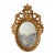 French Pair French Louis XVI Carved Gilt-Wood Oval Wall Mirrors For Sale - Image 3 of 12