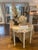 2020s Shell Encrusted Demi Lune Table in Farrow & Ball Paint For Sale - Image 5 of 12