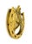 Vintage Brass Horse Head & Horseshoe Door Knocker With Celtic Knot – English Equestrian / Traditional For Sale In Houston - Image 6 of 9