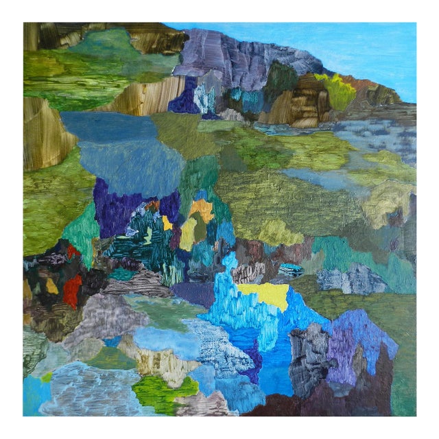 Contemporary Abstract Acrylic on Canvas "c5.2021" by Antony Densham For Sale