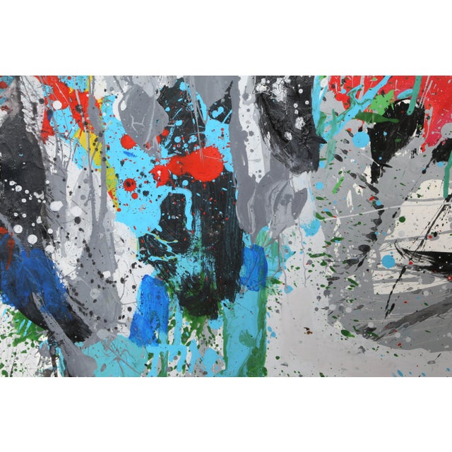 Artist: Jenik Cook, American (1940 - ) Title: Blue Abstract 11 Year: 2010 Medium: Acrylic on Paper, signed and dated Size:...