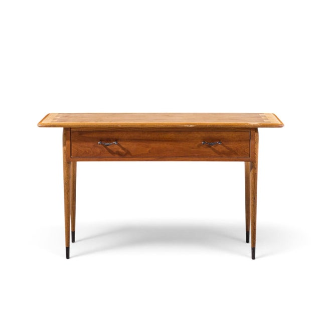 Lane Acclaim Mid Century Walnut Console Table This console table measures: 46 wide x 17 deep x 26 inches high Fair Vintage...