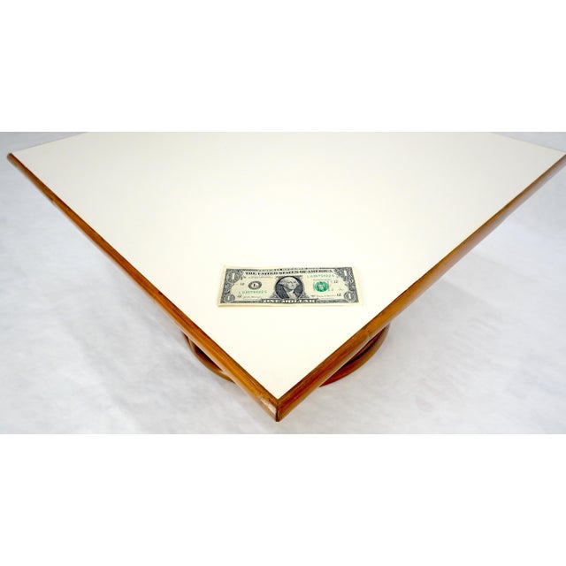 Ficks Reed Bamboo Rattan 30” Square c1970s Mid Century Modern Coffee Table MINT For Sale - Image 4 of 14