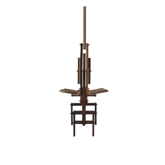 1980s Set of Italian Sculptural Wooden Chairs by Anacleto Spazzapan, 1980s For Sale - Image 5 of 18