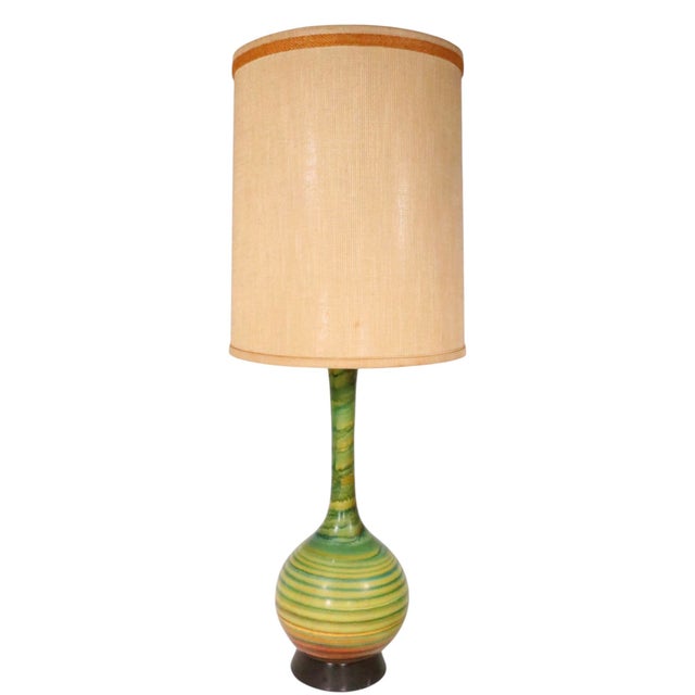 1957 Mid Century Ceramic Table Lamps by the Quartite Creative Corporation - a Pair For Sale - Image 9 of 18