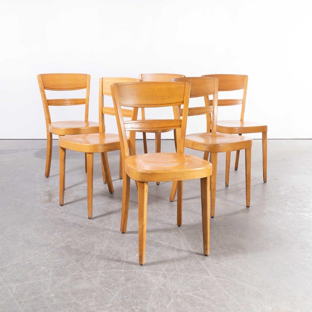 Beech Ladder Back Dining Chairs attributed to Horgen Glarus, 1960s, Set of 4 For Sale - Image 17 of 17