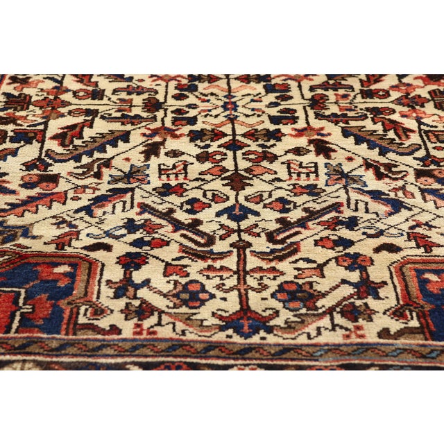 Mid 20th Century Vintage Persian Heriz Rug, 02'11 X 04'04 For Sale - Image 5 of 10
