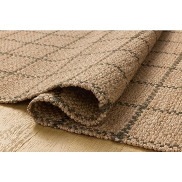 Loloi Rugs Chris Loves Julia x Loloi Fletcher Natural / Olive 8'-6" x 11'-6" Area Rug For Sale - Image 4 of 6