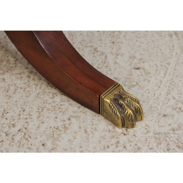 Henredon Mahogany Double Pedestal Inlaid Dining Table For Sale - Image 10 of 17
