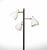 Vintage Floor Lamp in Metal and Brass with Black Marble Base, Italy, 1950s For Sale - Image 5 of 6