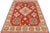 Southwestern Kazak Burnt Orange/Red Wool Rug - 8'0''x9'8'' For Sale In New York - Image 6 of 10
