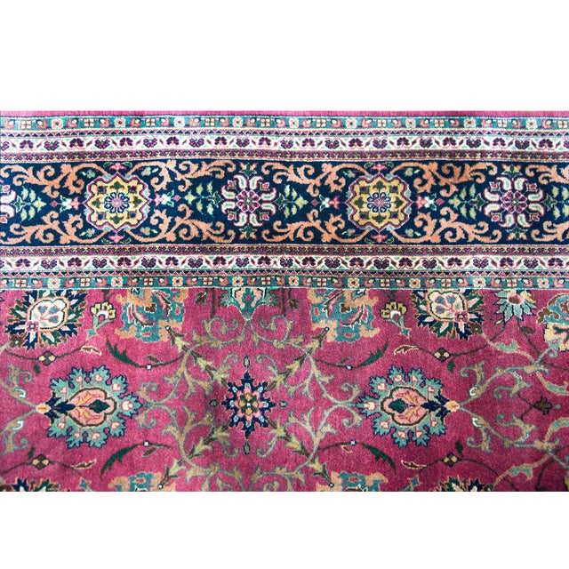 Late 20th Century Late 20th Century Pakistani Tabriz Rug For Sale - Image 5 of 15