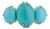 18k Solid Gold Oval 15.78ct Turquoise Three Stone Victorian Ring Size 7 For Sale