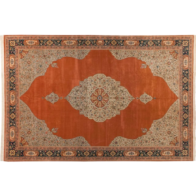 Vintage Bulgarian Tabriz Design Rug - 14' X 20'10" For Sale - Image 11 of 11