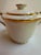 Vintage 1950s Limoges France Creamer and Sugar Bowl With Lid by Cenpor in Classic White and Gold Trim Set For Sale - Image 14 of 16