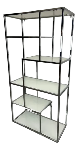 Mid-Century Modern Etagere in Chrome by Milo Baughman, 1960s